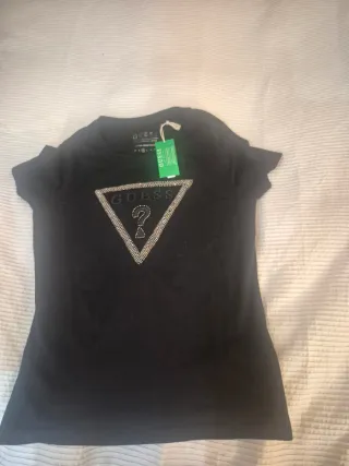 Camiseta Guess Mujer Talla S Negra
