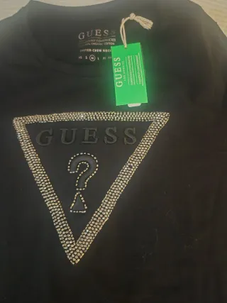 Camiseta Guess Mujer Talla S Negra