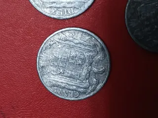 Lote 3 monedas 10 céntimos España