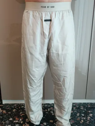 Pantaloni Fear of God Seta e Viscosa Beige