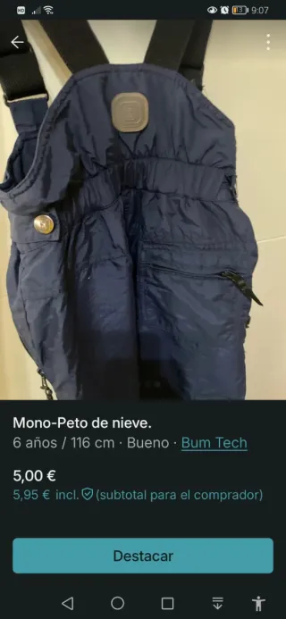 Mono de nieve Bum Tech 116 cm