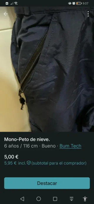 Mono de nieve Bum Tech 116 cm