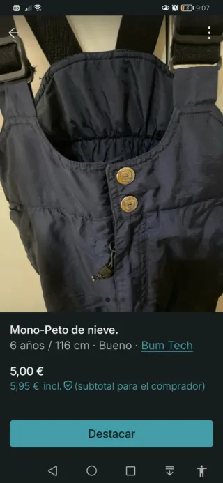 Mono de nieve Bum Tech 116 cm