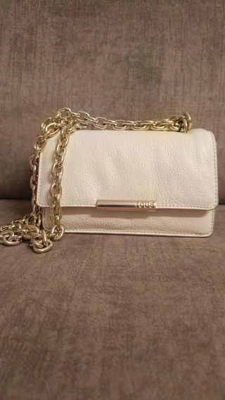 Bolso Tous blanco y dorado