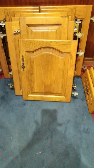 Puertas de armario de cocina de roble