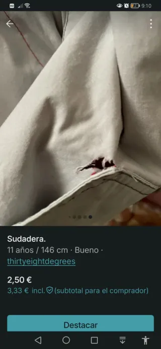 Chaqueta deportiva roja 146 cm