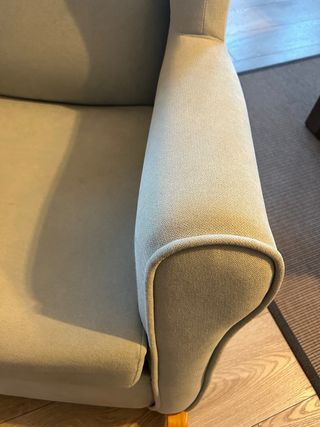 Butaca mecedora verde menta