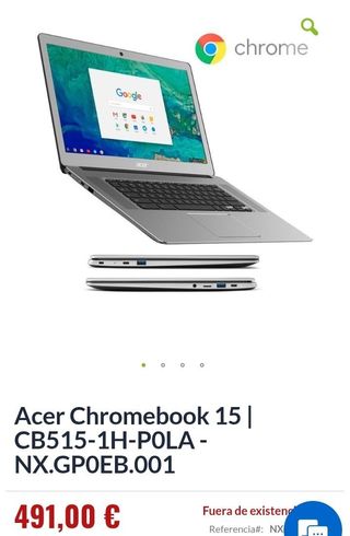 Portátil Acer Chromebook 15 CB515-1H-P0LA 15.6"FHD