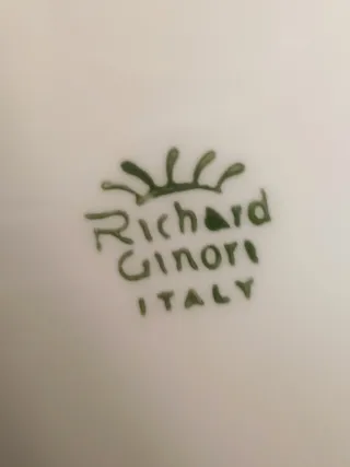 Servizio Piatti Richard Ginori Pesci Porcellana