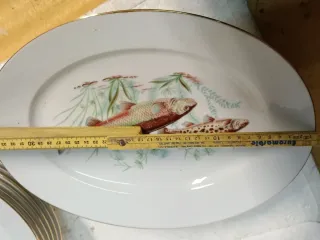 Servizio Piatti Richard Ginori Pesci Porcellana