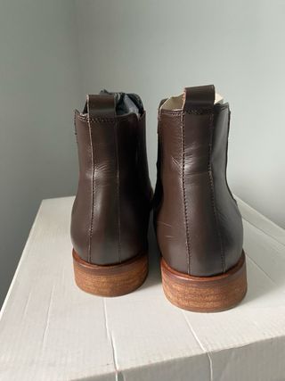 Botines de piel mujer marrones