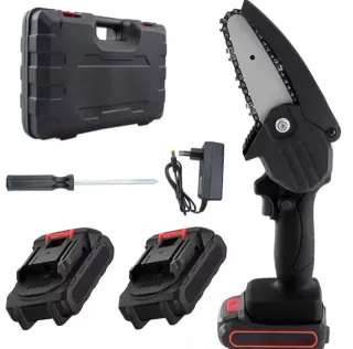 Mini Motosega 2 Batterie Potatura + Caricabatterie