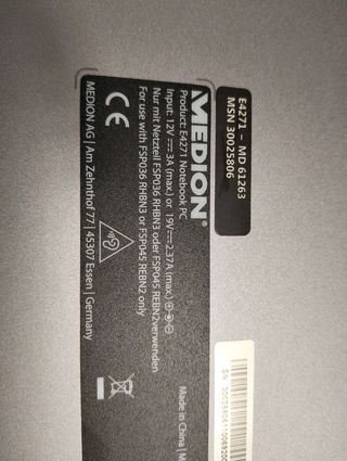 Portátil MEDION Akoya E4271 Convertible 14 4/64GB