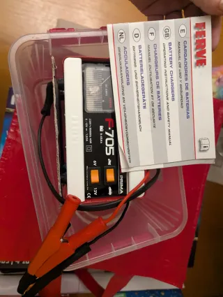 Coche Twingo y cargador de batería