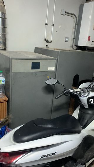 Caldera Pellet Domusa 25 kW con silo