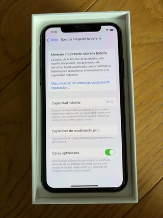 iPhone X 256GB con caja