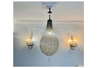 Lámpara de techo de cristal