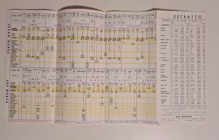 Air France Orario Italia febbraio-aprile 1958