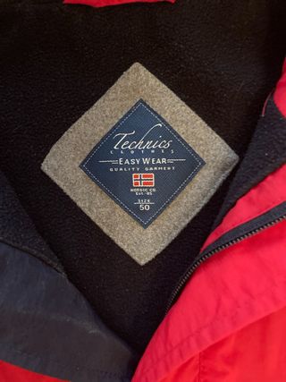 Chubasquero Talla 50 Rojo