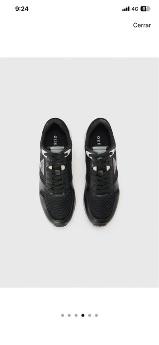 Zapatillas Guess Negras y Plateadas