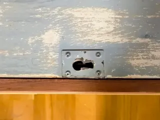 Mesa Artesanal Madera Maciza Puerta