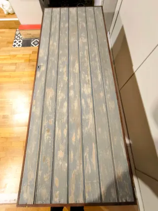 Mesa Artesanal Madera Maciza Puerta