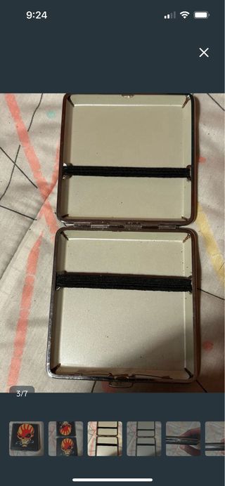 Pitillera Calavera con Puño Americano