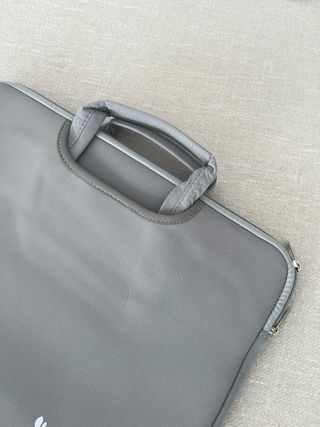 maletin para portátil gris con asa SIN ESTRENAR