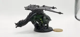 Figura 3D de resina dragón azul DnD sin pintar