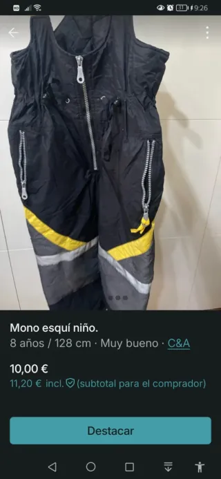 Mono de esquí para niño C&A