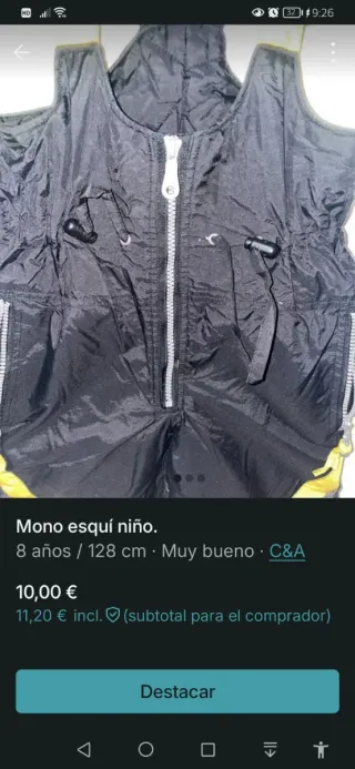 Mono de esquí para niño C&A