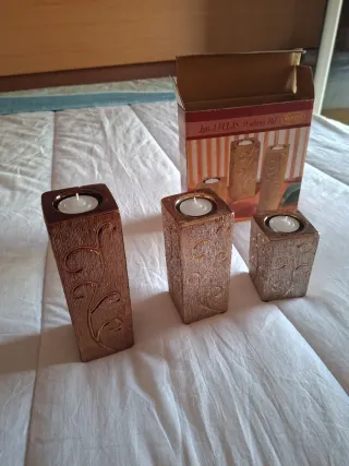 Juego 3 Velas Cobre Rd