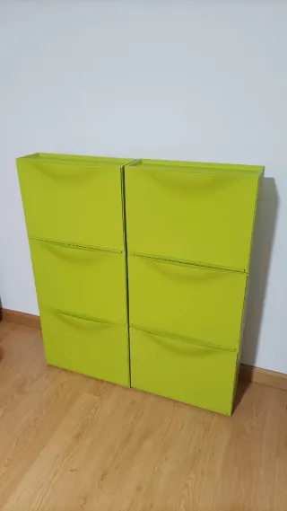 Zapatero/almacenaje IKEA TRONES Verdes (Pack 6)