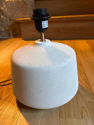 Lámpara Mesa Zara Home Cerámica Blanca