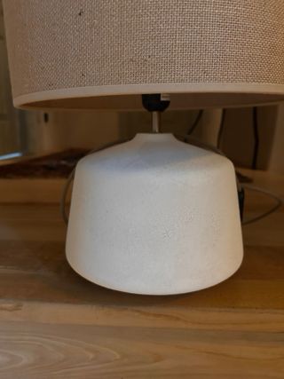 Lámpara Mesa Zara Home Cerámica Blanca