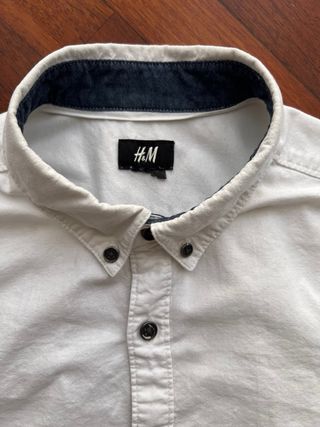 Camicia H&M slim fit cotone bianca taglia S