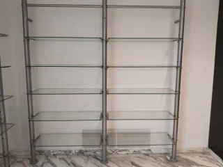 Estanterías cromadas GRAN DISEÑO, cristal