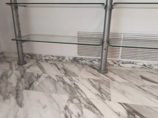 Estanterías cromadas GRAN DISEÑO, cristal