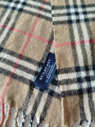 Bufanda Burberry Clásica Tartán Beige