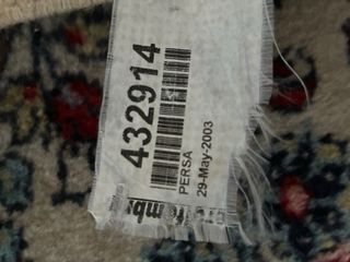 Alfombra Persa Pasillo Beige y Rojo