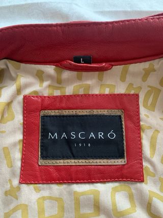 Cazadora Piel Mascaro Talla L Roja