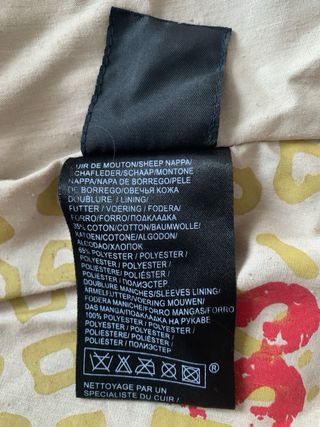 Cazadora Piel Mascaro Talla L Roja