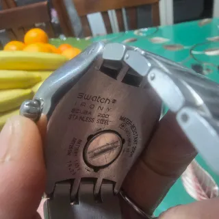 Orologio Swatch Uomo Argento Bianco