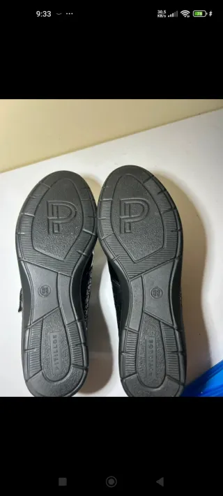 Zapatos Pitillos Negros y Plateados