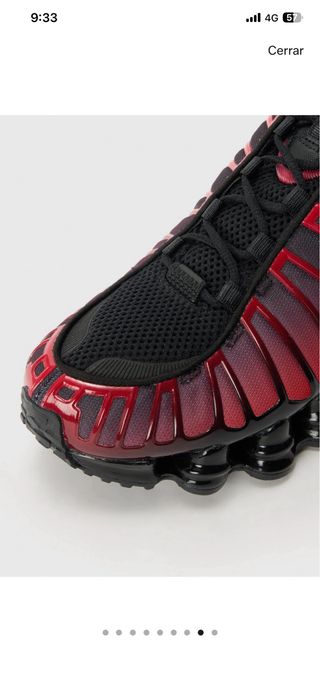 Nike Shox TL Negro Rojo