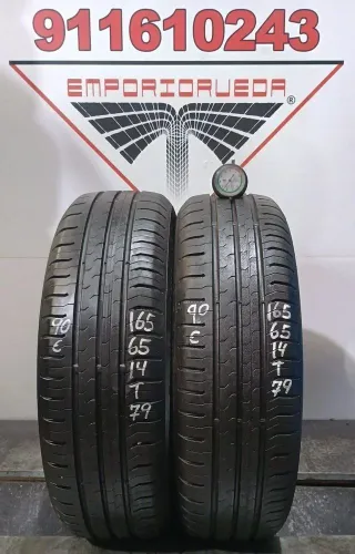 165 65 14 T CONTINENTAL RUEDA AL 90% VIDA UTIL
