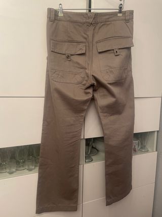 Pantalones largo  beige talla 44