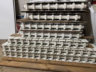 Lote 8 radiadores blancos para sistemas de gas