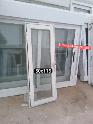 Ventana aluminio 100x135 oscilobatiente