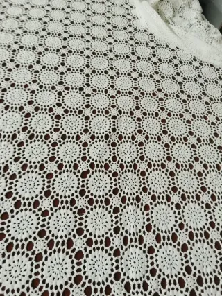 Copriletto uncinetto 260x300 cm